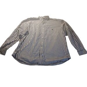 Ralph Lauren Button Down Shirt XXL Striped Classic Prep Quiet‎ Luxury Normcore